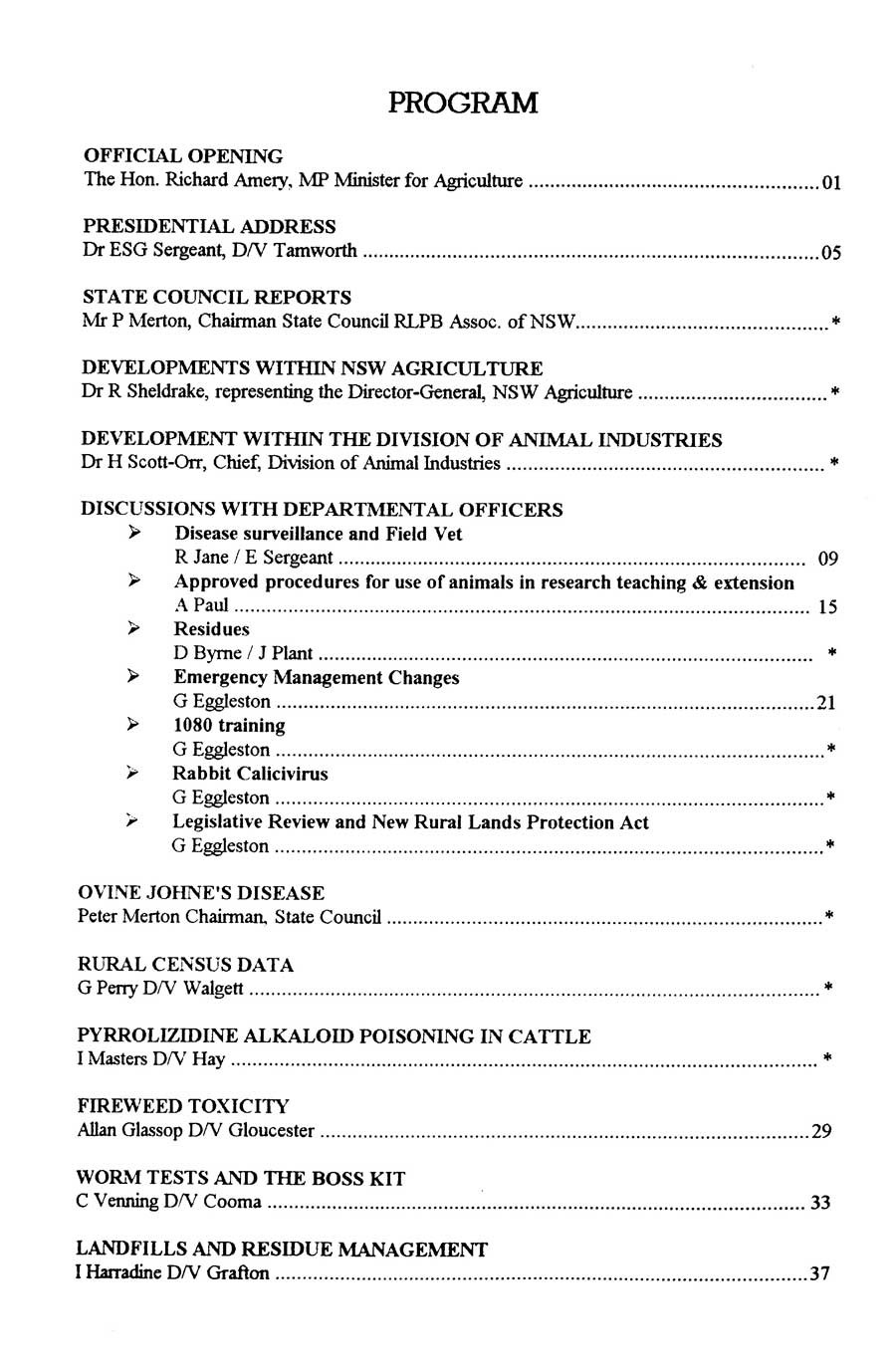 1996 No 1 Program